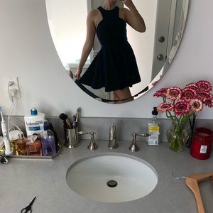 Iridescent blue dress